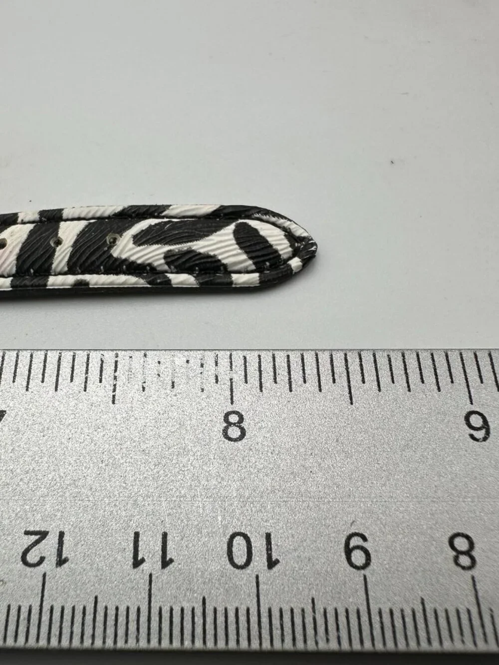 3/$30 Zebra Watch Women Animal Print Black White Faux Leather Band 8”